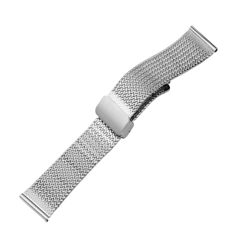 For Apple Watch SE 2023 44mm Magnetic Buckle Herringbone Mesh Metal Watch Band(Silver) - free shipping - PMC TechLife - Order now!