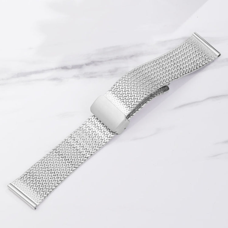 For Apple Watch Series 9 41mm Magnetic Buckle Herringbone Mesh Metal Watch Band(Silver) - free shipping - PMC TechLife - Order now!