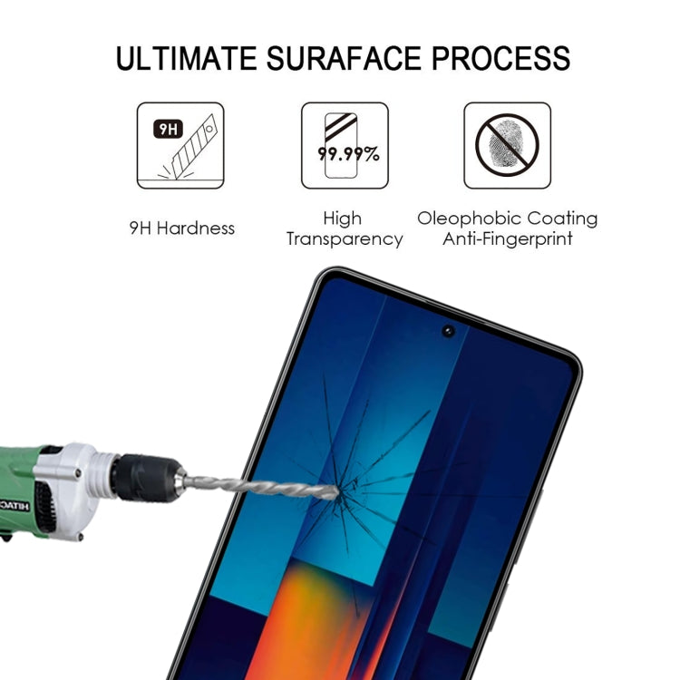 For Xiaomi Poco M6 Pro 4G 9H HD 3D Curved Edge Tempered Glass Film(Black) -  by PMC TechLife | Online Shopping South Africa | PMC TechLife | Buy Now Pay Later Mobicred