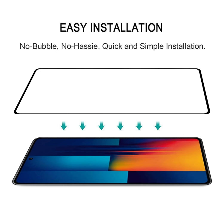 For Xiaomi Poco M6 Pro 4G 9H HD 3D Curved Edge Tempered Glass Film(Black) -  by PMC TechLife | Online Shopping South Africa | PMC TechLife | Buy Now Pay Later Mobicred