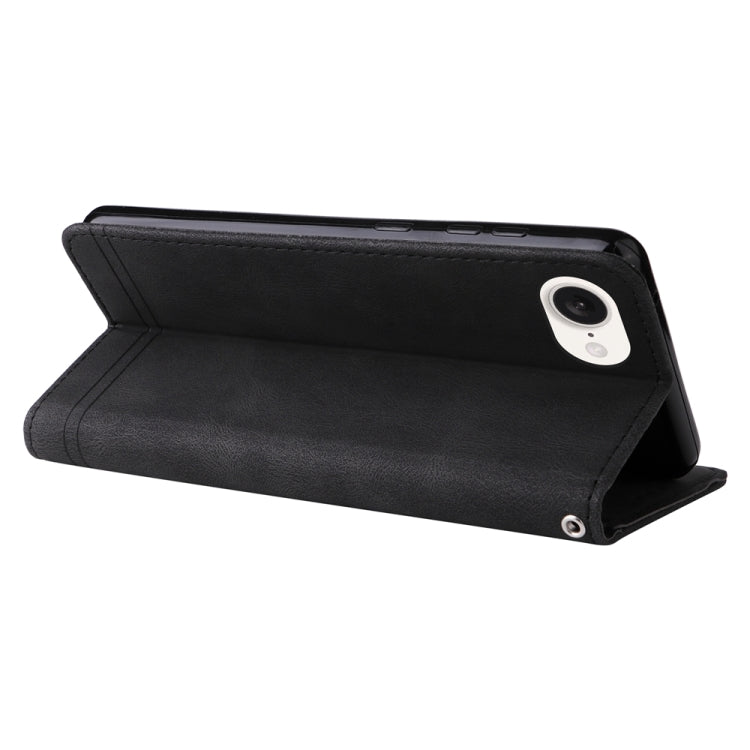 For iPhone 16e Skin Feel Life Tree Leather Phone Case(Black) - iPhone 16e Cases by PMC TechLife | Online Shopping South Africa | PMC TechLife | Buy Now Pay Later Mobicred