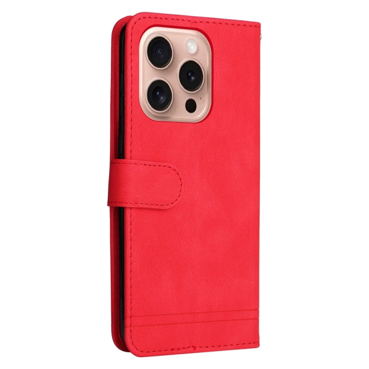 For iPhone 16 Pro Skin Feel Life Tree Leather Phone Case(Red) - iPhone 16 Pro Cases by PMC TechLife | Online Shopping South Africa | PMC TechLife | Buy Now Pay Later Mobicred