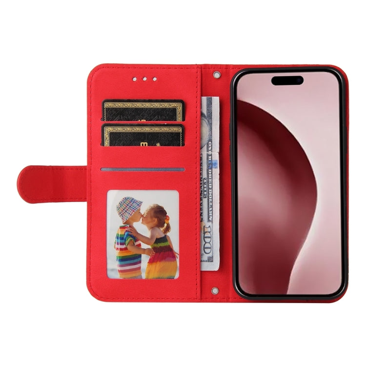 For iPhone 16 Pro Skin Feel Life Tree Leather Phone Case(Red) - iPhone 16 Pro Cases by PMC TechLife | Online Shopping South Africa | PMC TechLife | Buy Now Pay Later Mobicred