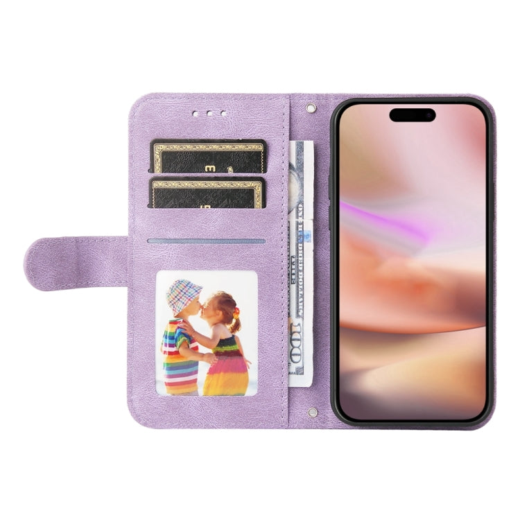 For iPhone 16 Plus Skin Feel Life Tree Leather Phone Case(Purple) - iPhone 16 Plus Cases by PMC TechLife | Online Shopping South Africa | PMC TechLife | Buy Now Pay Later Mobicred