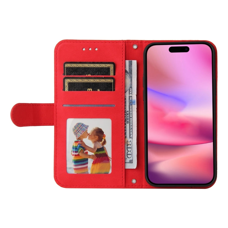 For iPhone 16 Skin Feel Life Tree Leather Phone Case(Red) - iPhone 16 Cases by PMC TechLife | Online Shopping South Africa | PMC TechLife | Buy Now Pay Later Mobicred