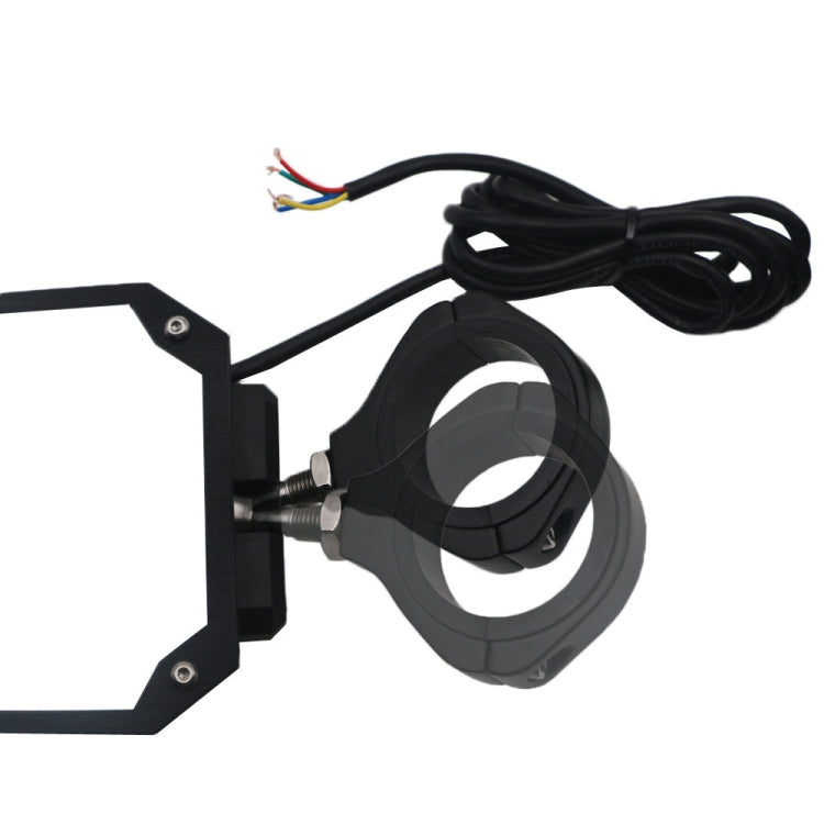 For 1.75 - 2 inch UTV-26 UTV / ATV Three Color Rear Frame Reflective Mirror with LED Lights - Convex Mirror & Accessories by PMC TechLife | Online Shopping South Africa | PMC TechLife | Buy Now Pay Later Mobicred