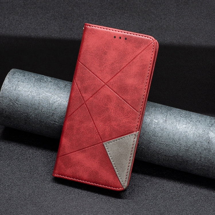 For iPhone 16 Pro Max Rhombus Texture Magnetic Leather Phone Case(Red) - iPhone 16 Pro Max Cases by PMC TechLife | Online Shopping South Africa | PMC TechLife | Buy Now Pay Later Mobicred