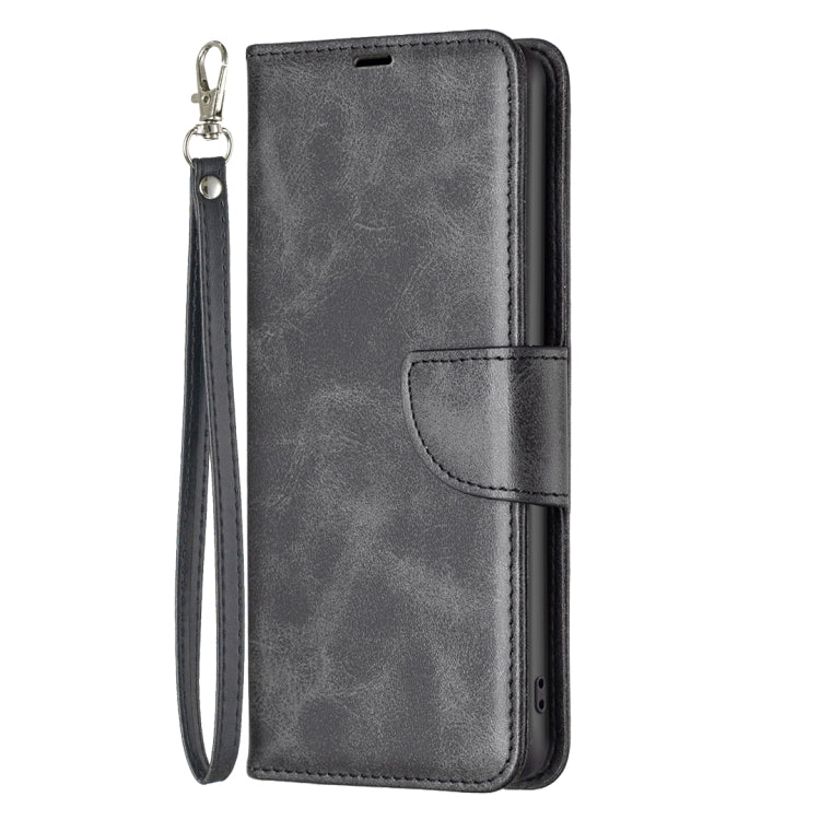 For iPhone 16 Pro Lambskin Texture Pure Color Flip Leather Phone Case(Black) - iPhone 16 Pro Cases by PMC TechLife | Online Shopping South Africa | PMC TechLife | Buy Now Pay Later Mobicred