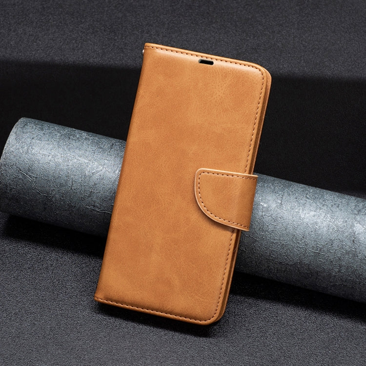 For iPhone 16 Lambskin Texture Pure Color Flip Leather Phone Case(Yellow) - iPhone 16 Cases by PMC TechLife | Online Shopping South Africa | PMC TechLife | Buy Now Pay Later Mobicred