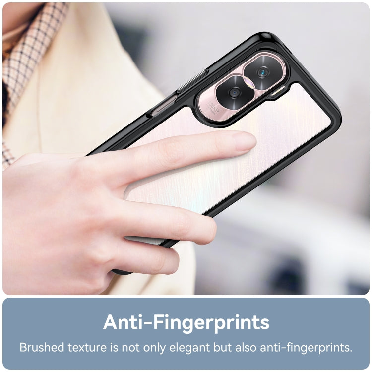 For Honor X50i Colorful Series Acrylic Hybrid TPU Phone Case(Black) - Honor Cases by PMC TechLife | Online Shopping South Africa | PMC TechLife | Buy Now Pay Later Mobicred