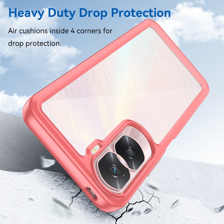 For Honor X50i Colorful Series Acrylic Hybrid TPU Phone Case(Red) - Honor Cases by PMC TechLife | Online Shopping South Africa | PMC TechLife | Buy Now Pay Later Mobicred