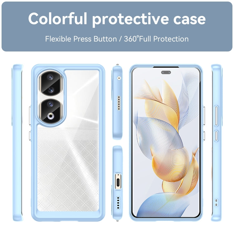 For Honor 80 Pro Colorful Series Acrylic Hybrid TPU Phone Case(Blue) - Honor Cases by PMC TechLife | Online Shopping South Africa | PMC TechLife | Buy Now Pay Later Mobicred