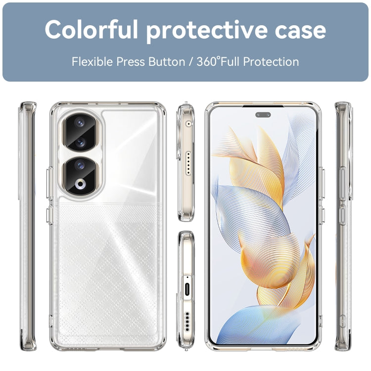 For Honor 80 Pro Colorful Series Acrylic Hybrid TPU Phone Case(Transparent) - Honor Cases by PMC TechLife | Online Shopping South Africa | PMC TechLife | Buy Now Pay Later Mobicred
