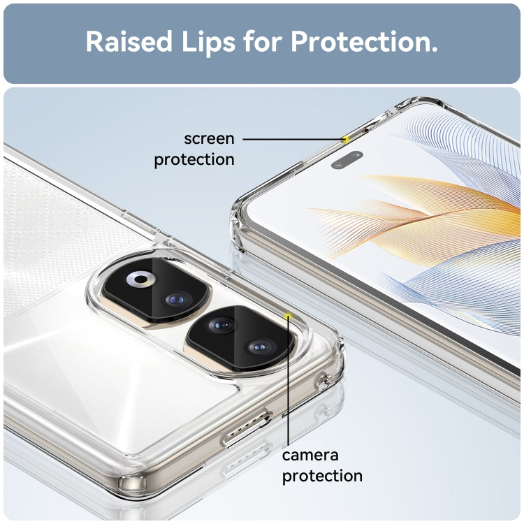 For Honor 80 Pro Colorful Series Acrylic Hybrid TPU Phone Case(Transparent) - Honor Cases by PMC TechLife | Online Shopping South Africa | PMC TechLife | Buy Now Pay Later Mobicred