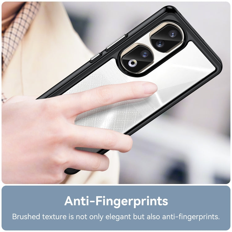 For Honor 90 Pro Colorful Series Acrylic Hybrid TPU Phone Case(Black) - free shipping - PMC TechLife - Order now!