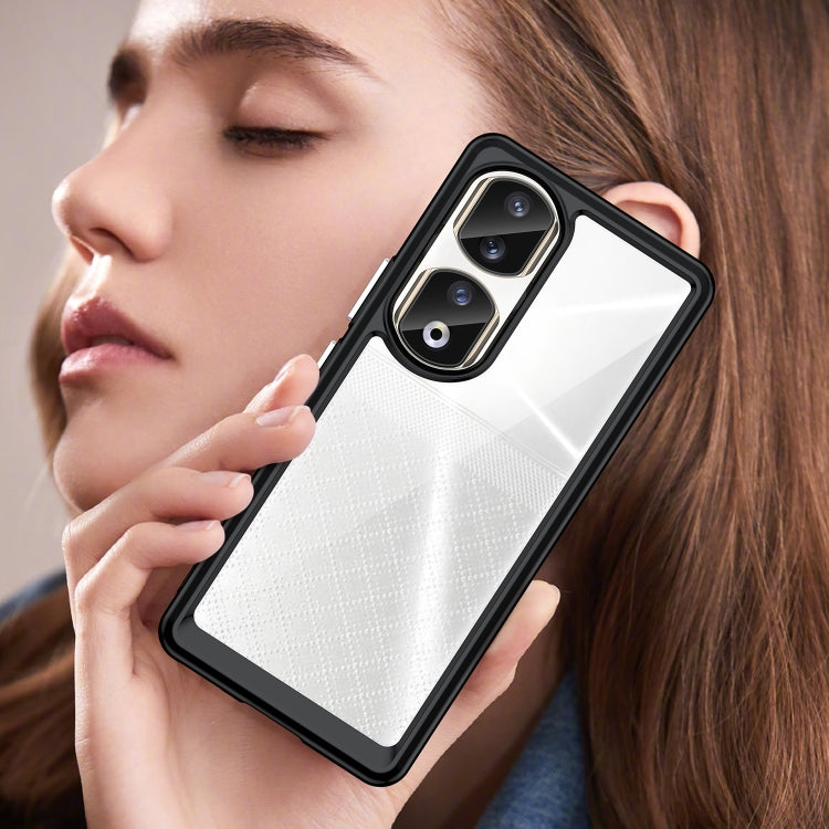 For Honor 90 Pro Colorful Series Acrylic Hybrid TPU Phone Case(Black) - free shipping - PMC TechLife - Order now!