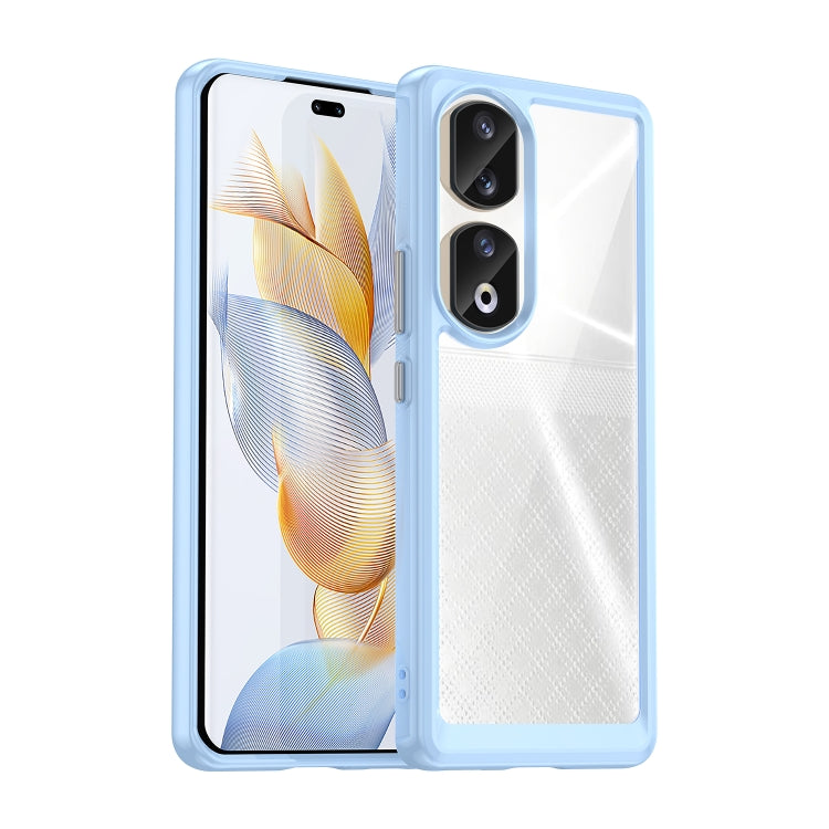 For Honor 90 Pro Colorful Series Acrylic Hybrid TPU Phone Case(Blue) - Honor Cases by PMC TechLife | Online Shopping South Africa | PMC TechLife | Buy Now Pay Later Mobicred