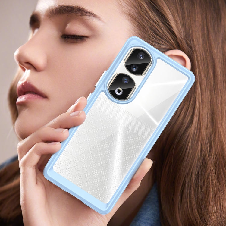 For Honor 90 Pro Colorful Series Acrylic Hybrid TPU Phone Case(Blue) - Honor Cases by PMC TechLife | Online Shopping South Africa | PMC TechLife | Buy Now Pay Later Mobicred