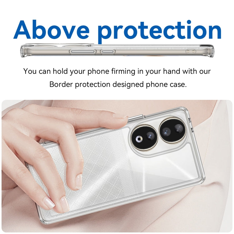 For Honor 80 Colorful Series Acrylic Hybrid TPU Phone Case(Transparent) - Honor Cases by PMC TechLife | Online Shopping South Africa | PMC TechLife | Buy Now Pay Later Mobicred