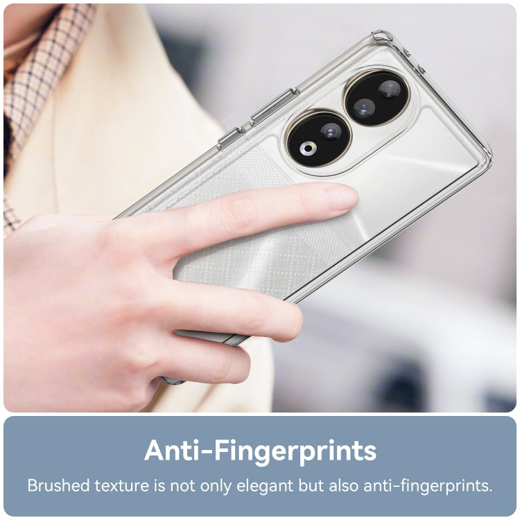For Honor 80 Colorful Series Acrylic Hybrid TPU Phone Case(Transparent) - Honor Cases by PMC TechLife | Online Shopping South Africa | PMC TechLife | Buy Now Pay Later Mobicred