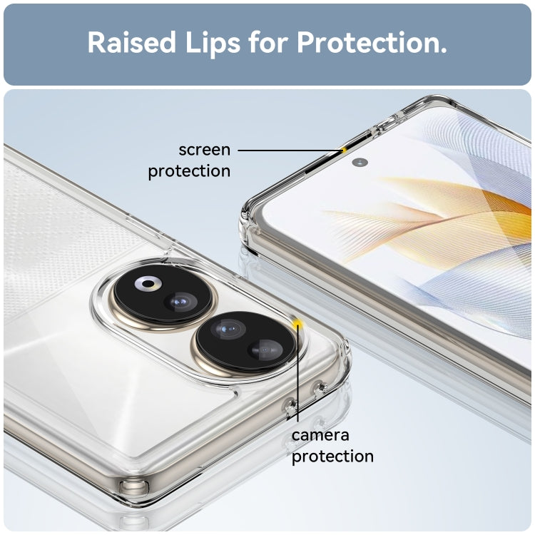 For Honor 80 Colorful Series Acrylic Hybrid TPU Phone Case(Transparent) - Honor Cases by PMC TechLife | Online Shopping South Africa | PMC TechLife | Buy Now Pay Later Mobicred