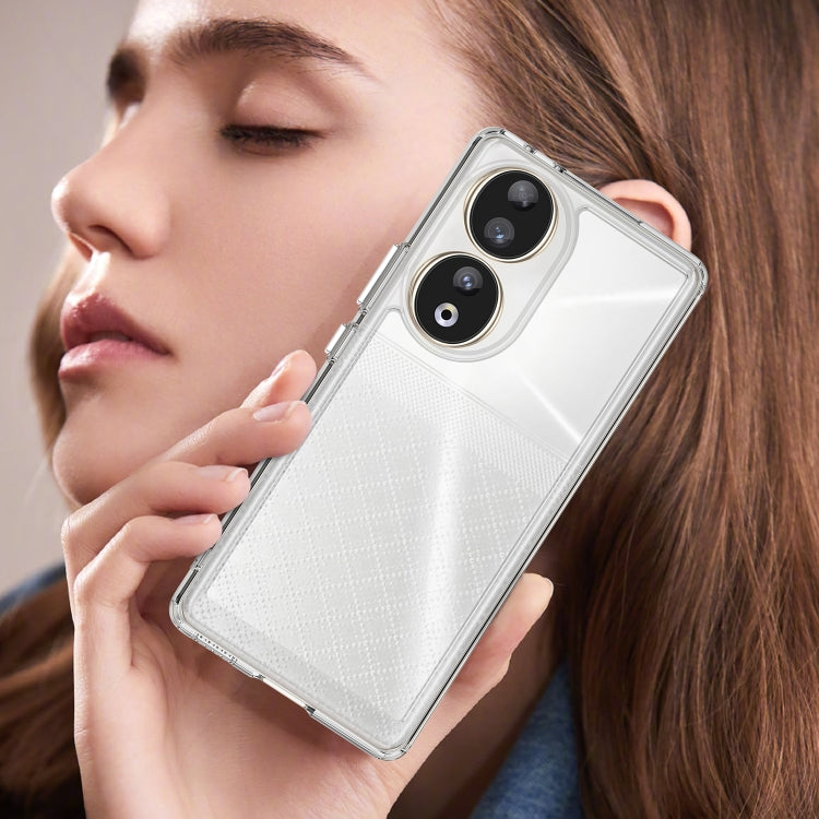 For Honor 80 Colorful Series Acrylic Hybrid TPU Phone Case(Transparent) - Honor Cases by PMC TechLife | Online Shopping South Africa | PMC TechLife | Buy Now Pay Later Mobicred