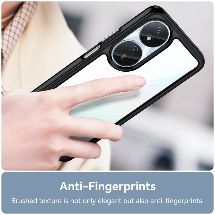 For Honor Play 50 Plus Colorful Series Acrylic Hybrid TPU Phone Case(Black) - Honor Cases by PMC TechLife | Online Shopping South Africa | PMC TechLife | Buy Now Pay Later Mobicred