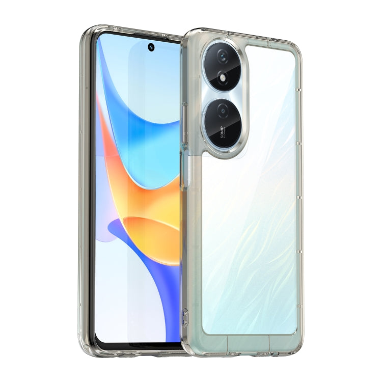 For Honor Play 50 Plus Colorful Series Acrylic Hybrid TPU Phone Case(Transparent Grey) - Honor Cases by PMC TechLife | Online Shopping South Africa | PMC TechLife | Buy Now Pay Later Mobicred