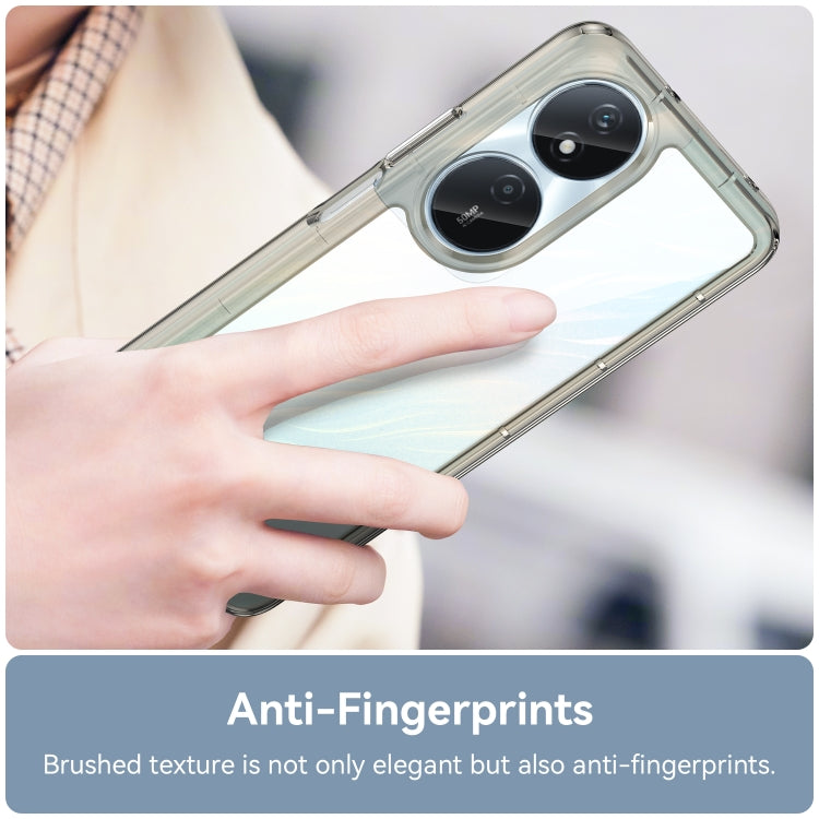 For Honor Play 50 Plus Colorful Series Acrylic Hybrid TPU Phone Case(Transparent Grey) - Honor Cases by PMC TechLife | Online Shopping South Africa | PMC TechLife | Buy Now Pay Later Mobicred