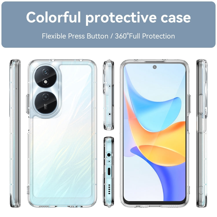 For Honor Play 50 Plus Colorful Series Acrylic Hybrid TPU Phone Case(Transparent) - Honor Cases by PMC TechLife | Online Shopping South Africa | PMC TechLife | Buy Now Pay Later Mobicred