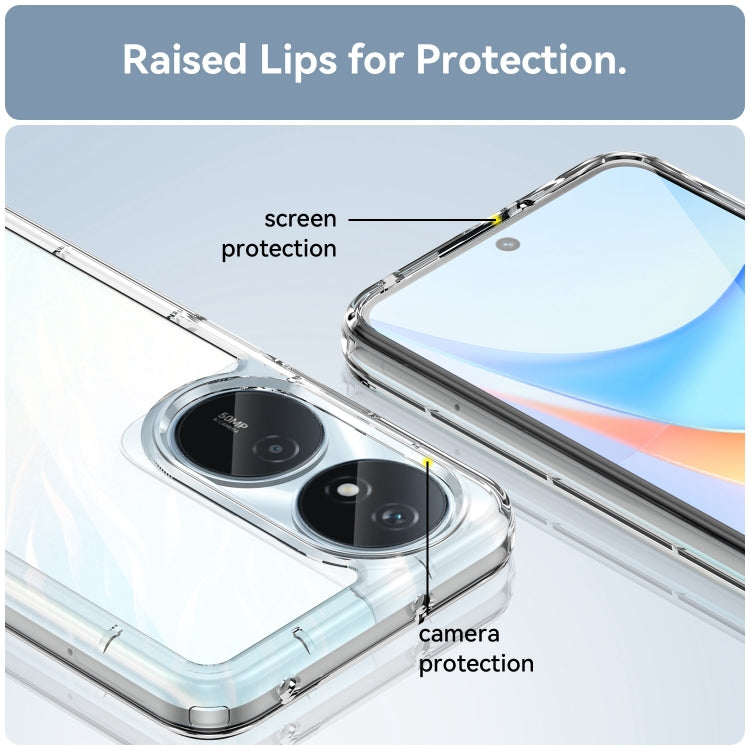 For Honor Play 50 Plus Colorful Series Acrylic Hybrid TPU Phone Case(Transparent) - Honor Cases by PMC TechLife | Online Shopping South Africa | PMC TechLife | Buy Now Pay Later Mobicred