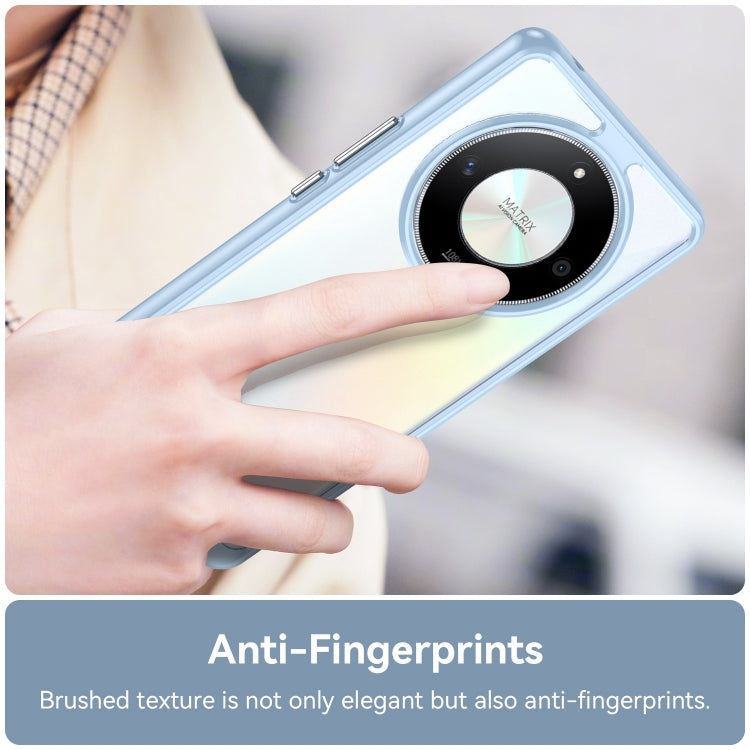 For Honor Magic6 Lite 5G Colorful Series Acrylic Hybrid TPU Phone Case(Blue) - Honor Cases by PMC TechLife | Online Shopping South Africa | PMC TechLife | Buy Now Pay Later Mobicred