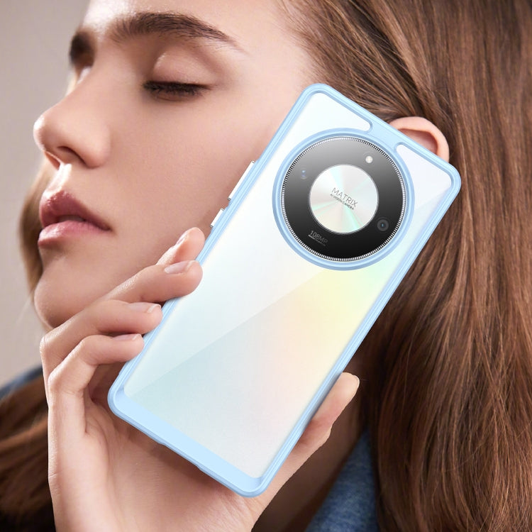 For Honor Magic6 Lite 5G Colorful Series Acrylic Hybrid TPU Phone Case(Blue) - Honor Cases by PMC TechLife | Online Shopping South Africa | PMC TechLife | Buy Now Pay Later Mobicred