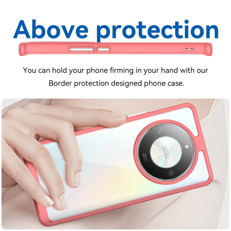 For Honor Magic6 Lite 5G Colorful Series Acrylic Hybrid TPU Phone Case(Red) - Honor Cases by PMC TechLife | Online Shopping South Africa | PMC TechLife | Buy Now Pay Later Mobicred