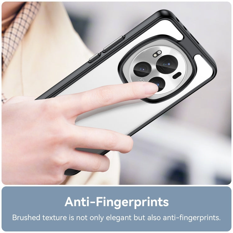 For Honor Magic6 Pro 5G Colorful Series Acrylic Hybrid TPU Phone Case(Black) - Honor Cases by PMC TechLife | Online Shopping South Africa | PMC TechLife | Buy Now Pay Later Mobicred