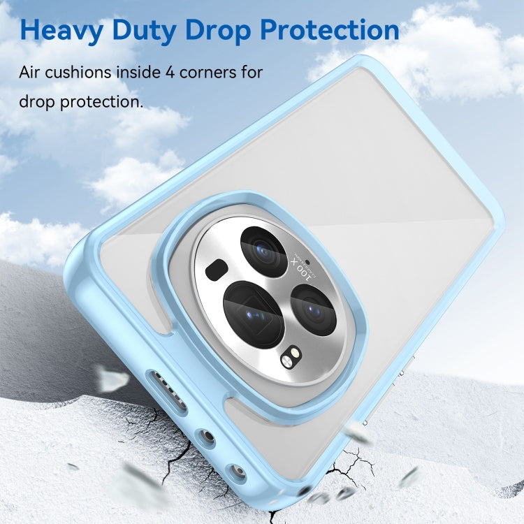 For Honor Magic6 Pro 5G Colorful Series Acrylic Hybrid TPU Phone Case(Blue) - Honor Cases by PMC TechLife | Online Shopping South Africa | PMC TechLife | Buy Now Pay Later Mobicred