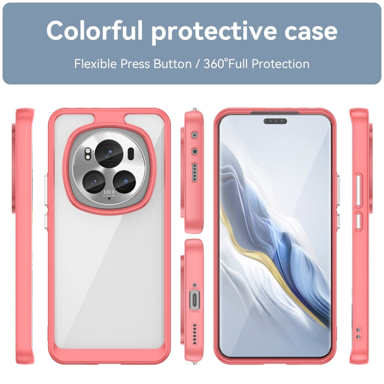 For Honor Magic6 Pro 5G Colorful Series Acrylic Hybrid TPU Phone Case(Red) - Honor Cases by PMC TechLife | Online Shopping South Africa | PMC TechLife | Buy Now Pay Later Mobicred