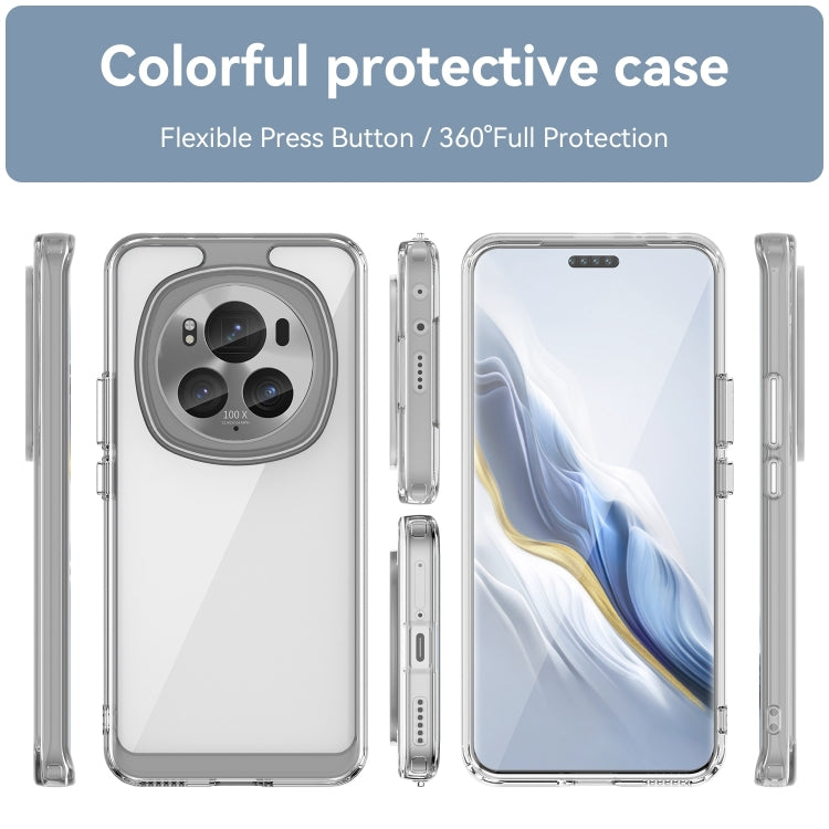 For Honor Magic6 Pro 5G Colorful Series Acrylic Hybrid TPU Phone Case(Transparent) - Honor Cases by PMC TechLife | Online Shopping South Africa | PMC TechLife | Buy Now Pay Later Mobicred