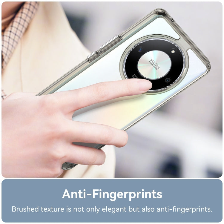 For Honor X9b Colorful Series Acrylic Hybrid TPU Phone Case(Transparent Grey) - Honor Cases by PMC TechLife | Online Shopping South Africa | PMC TechLife | Buy Now Pay Later Mobicred