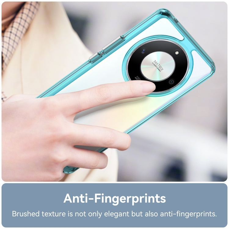 For Honor X50 Colorful Series Acrylic Hybrid TPU Phone Case(Transparent Blue) - Honor Cases by PMC TechLife | Online Shopping South Africa | PMC TechLife | Buy Now Pay Later Mobicred
