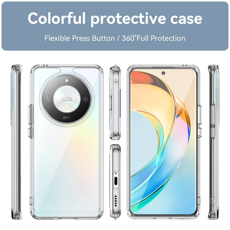 For Honor X50 Colorful Series Acrylic Hybrid TPU Phone Case(Transparent) - Honor Cases by PMC TechLife | Online Shopping South Africa | PMC TechLife | Buy Now Pay Later Mobicred