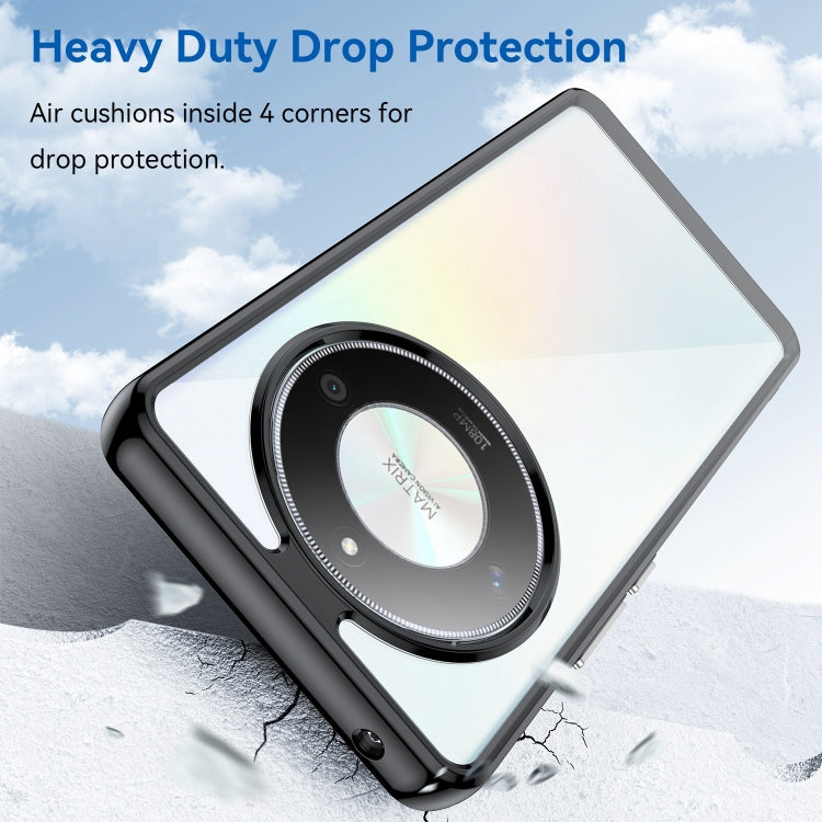 For Honor X50 GT Colorful Series Acrylic Hybrid TPU Phone Case(Black) - Honor Cases by PMC TechLife | Online Shopping South Africa | PMC TechLife | Buy Now Pay Later Mobicred