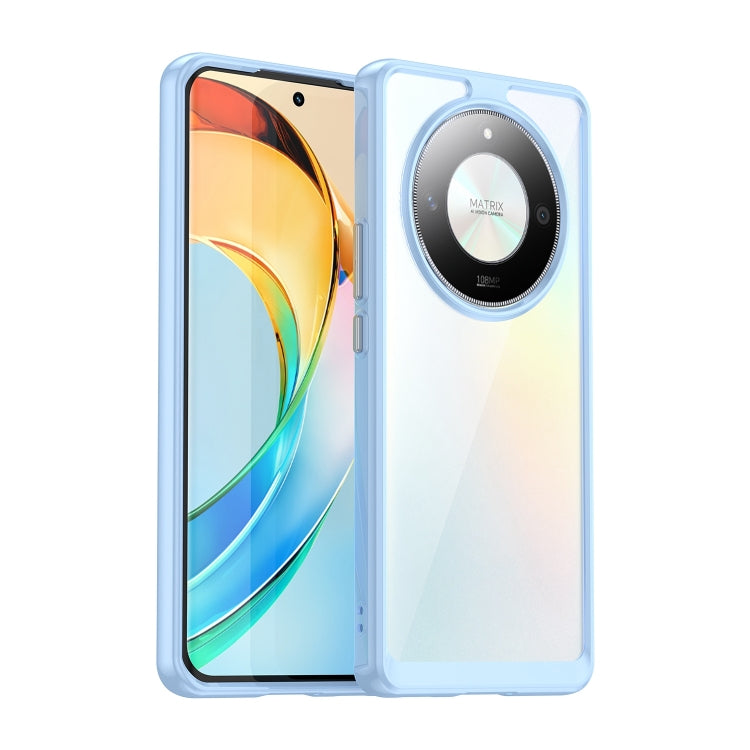 For Honor X50 GT Colorful Series Acrylic Hybrid TPU Phone Case(Blue) - Honor Cases by PMC TechLife | Online Shopping South Africa | PMC TechLife | Buy Now Pay Later Mobicred