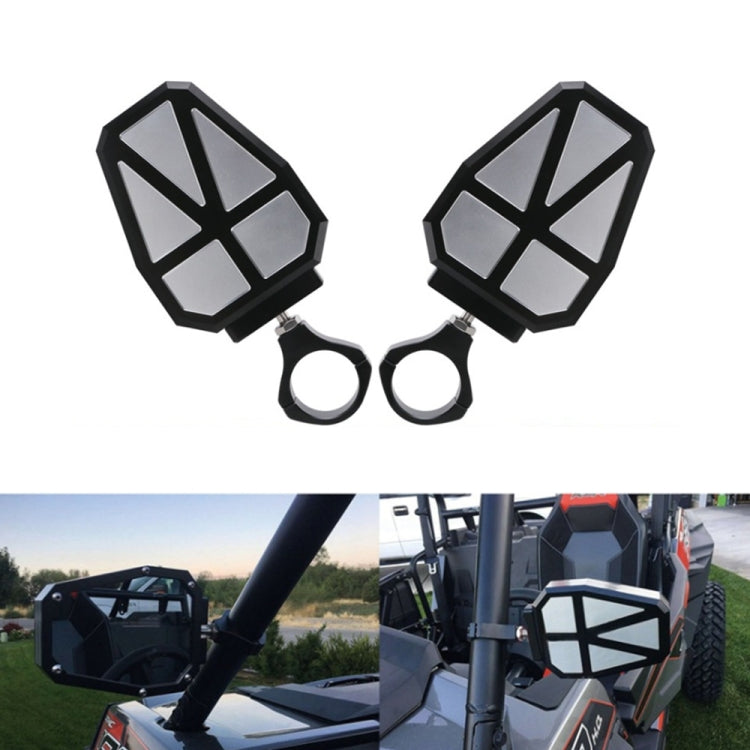 UTV-11 ATV / UTV Offroad Vehicle Rearview Mirror Side Mirror, Tube Diameter:1.75-2 inch Universal(Black) - Side Mirrors by PMC TechLife | Online Shopping South Africa | PMC TechLife | Buy Now Pay Later Mobicred