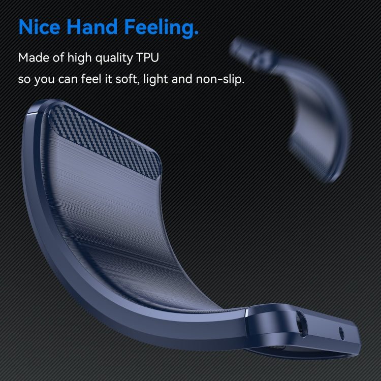 For Nothing Phone 2a Carbon Fiber Brushed Texture TPU Phone Case(Blue) - Nothing Cases by PMC TechLife | Online Shopping South Africa | PMC TechLife | Buy Now Pay Later Mobicred