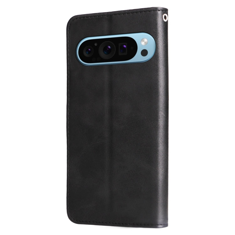For Google Pixel 9 Fashion Calf Texture Zipper Leather Phone Case(Black) - Google Cases by PMC TechLife | Online Shopping South Africa | PMC TechLife | Buy Now Pay Later Mobicred