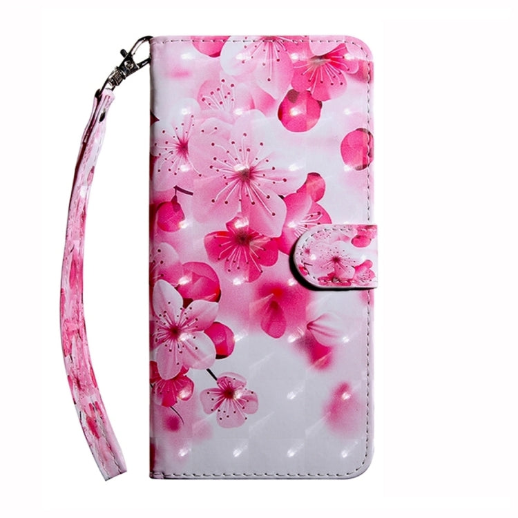For Google Pixel 9 3D Painted Pattern Leather Phone Case(Red Flower) - Google Cases by PMC TechLife | Online Shopping South Africa | PMC TechLife | Buy Now Pay Later Mobicred