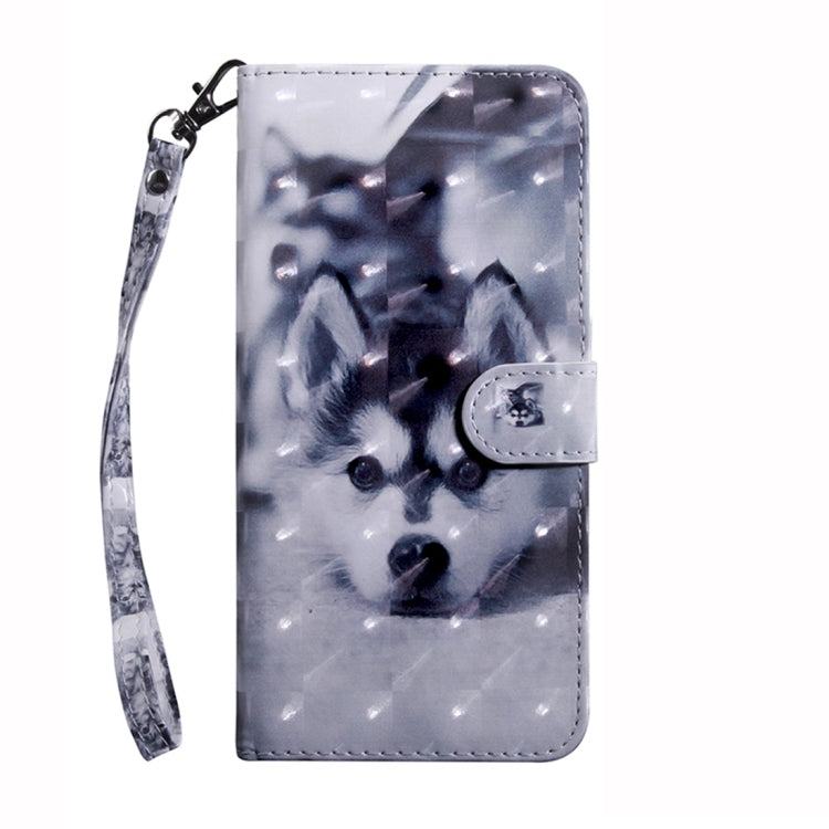 For Google Pixel 9 Pro 3D Painted Pattern Leather Phone Case(Husky) - Google Cases by PMC TechLife | Online Shopping South Africa | PMC TechLife | Buy Now Pay Later Mobicred