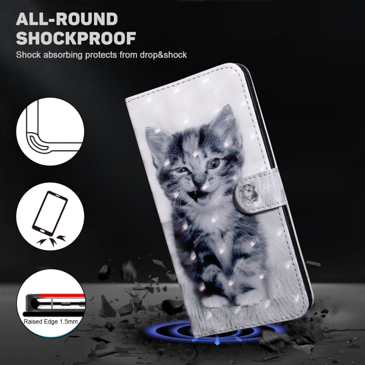 For Google Pixel 9 Pro 3D Painted Pattern Leather Phone Case(Smile Cat) - Google Cases by PMC TechLife | Online Shopping South Africa | PMC TechLife | Buy Now Pay Later Mobicred