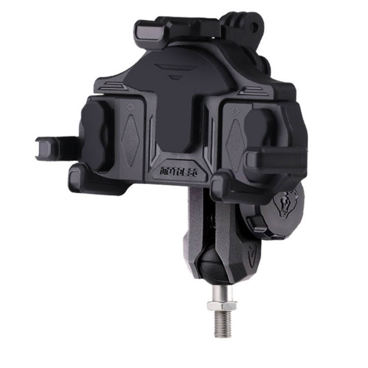 MOTOSLG Crab Motorcycle Phone Clamp Bracket M10 Ballhead Mount with Anti-theft Lock(Black) - free shipping - PMC TechLife - Order now!
